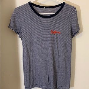 Blue and White stripped shirt